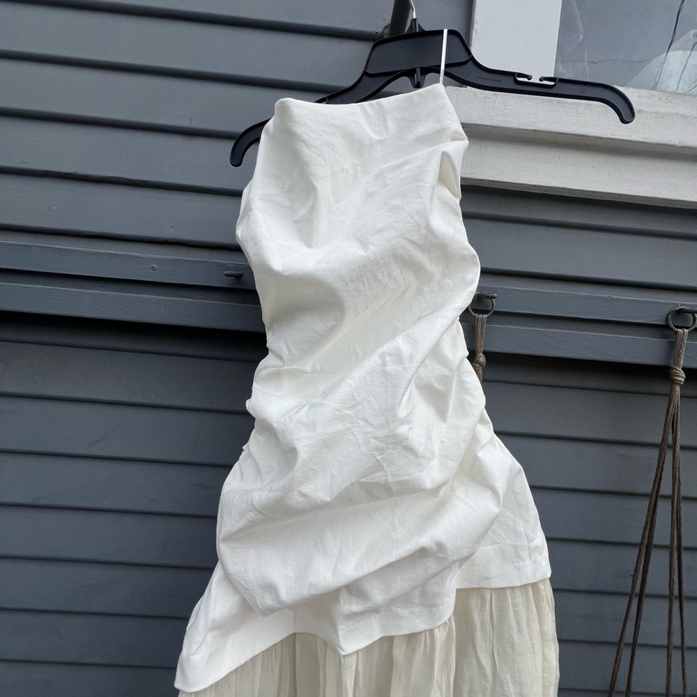 Zara Strapless White Dress
